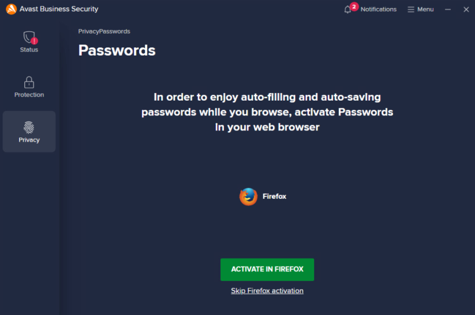 Password Manager (Avast Passwords)